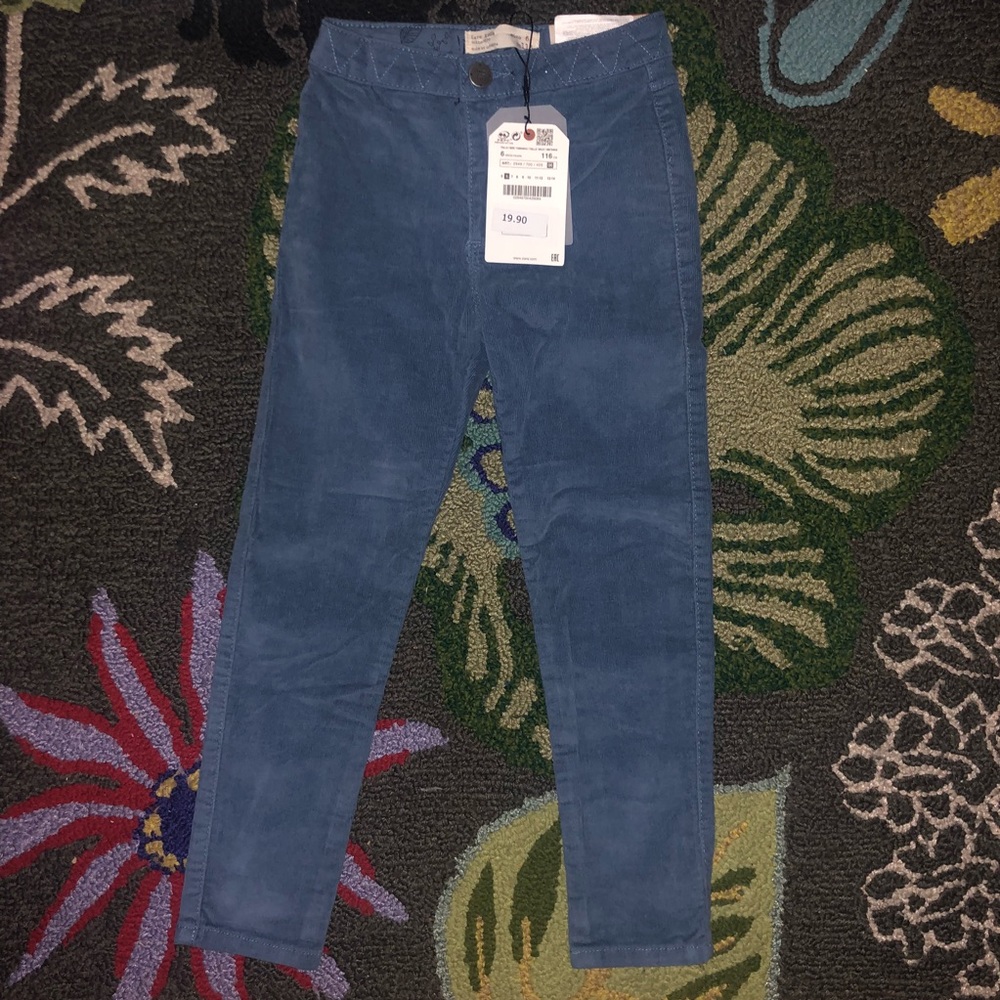 Zara Girls Corduroy Skinny Pants Size 6